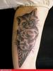 ice cream cat tattoo